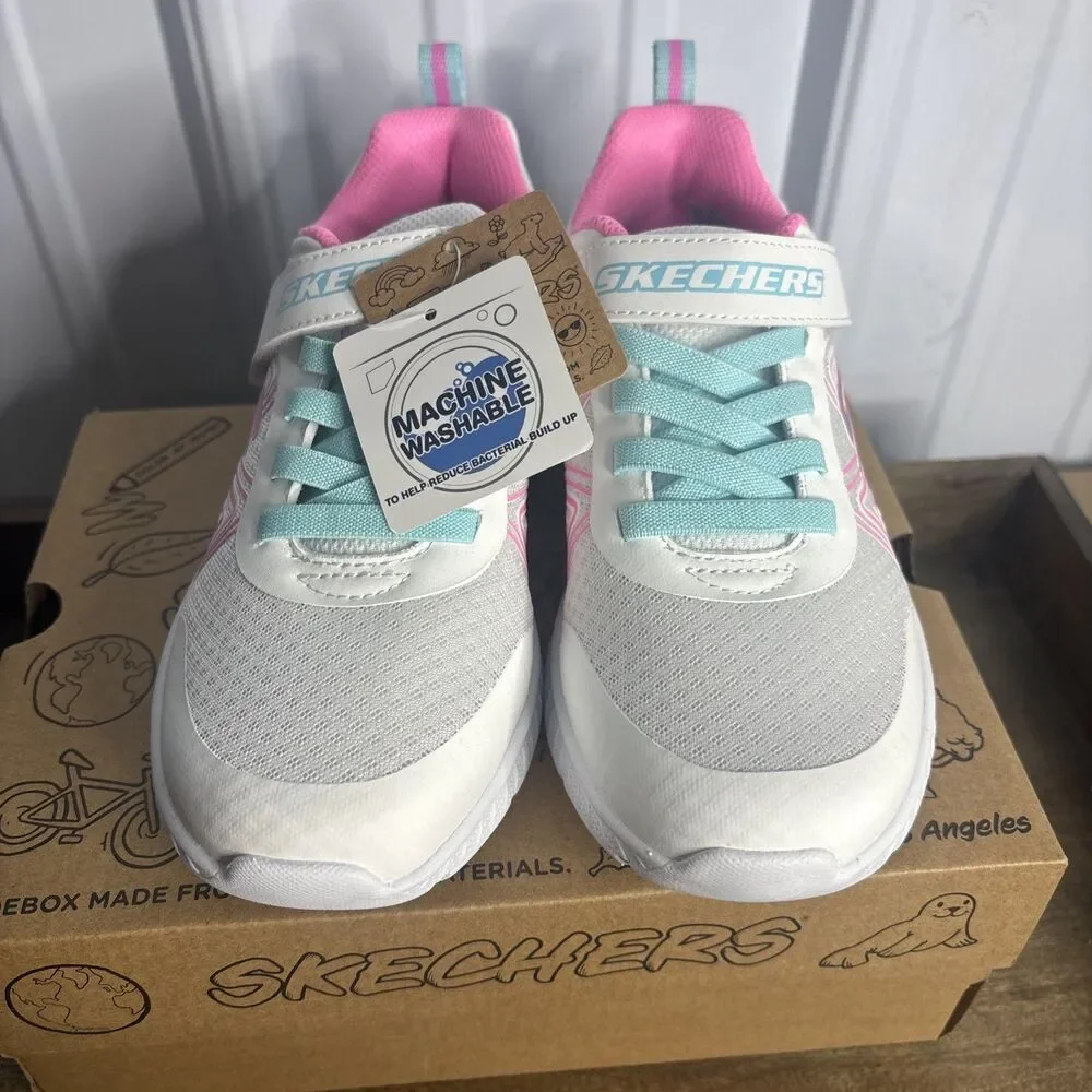 Skechers Microspec Plus SWIRL SWEET SIZE 3.5 Machine Washable New In Box